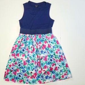 Blue floral dress
